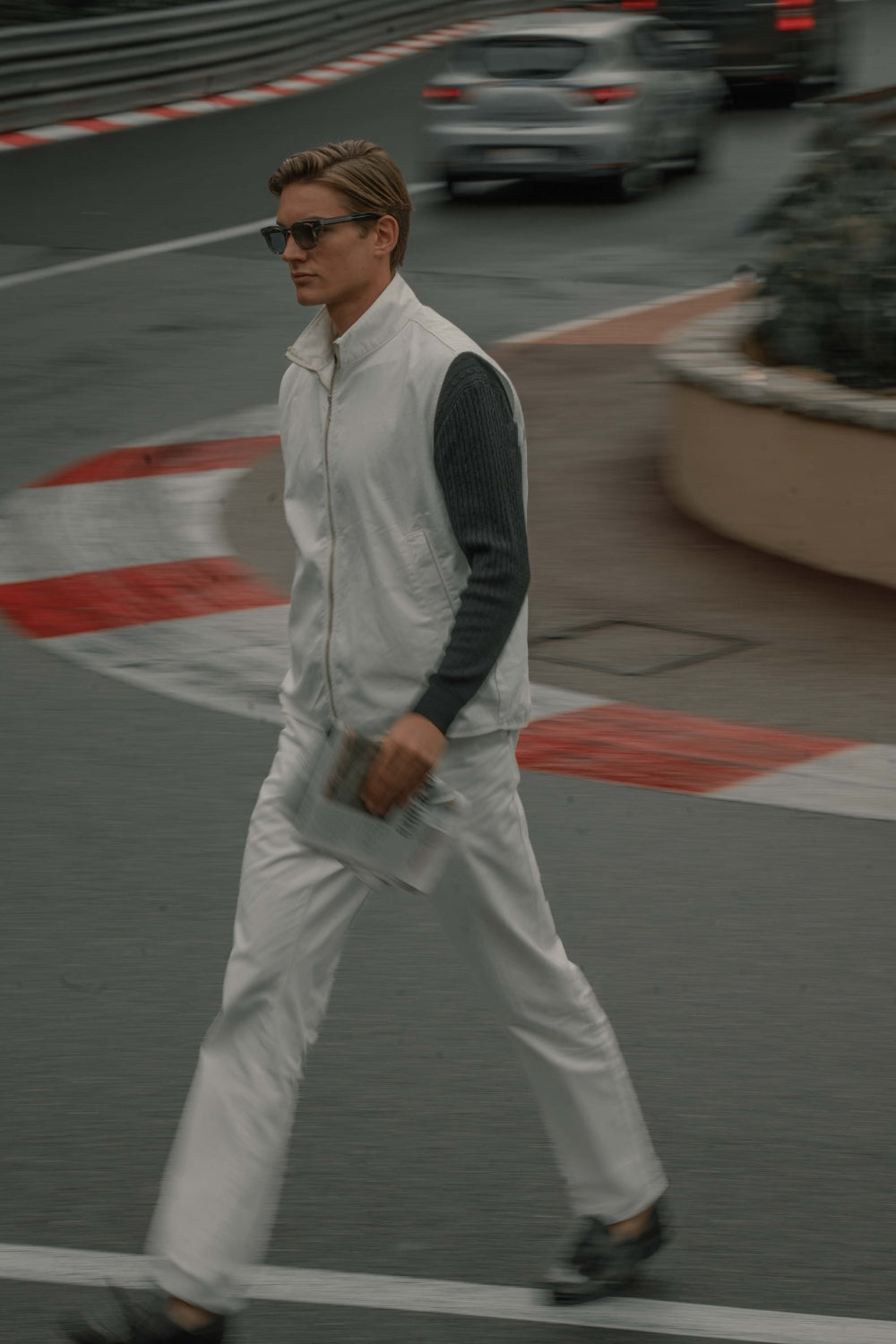 Zip Up Vest Hvid | Skagen-clothing.dk